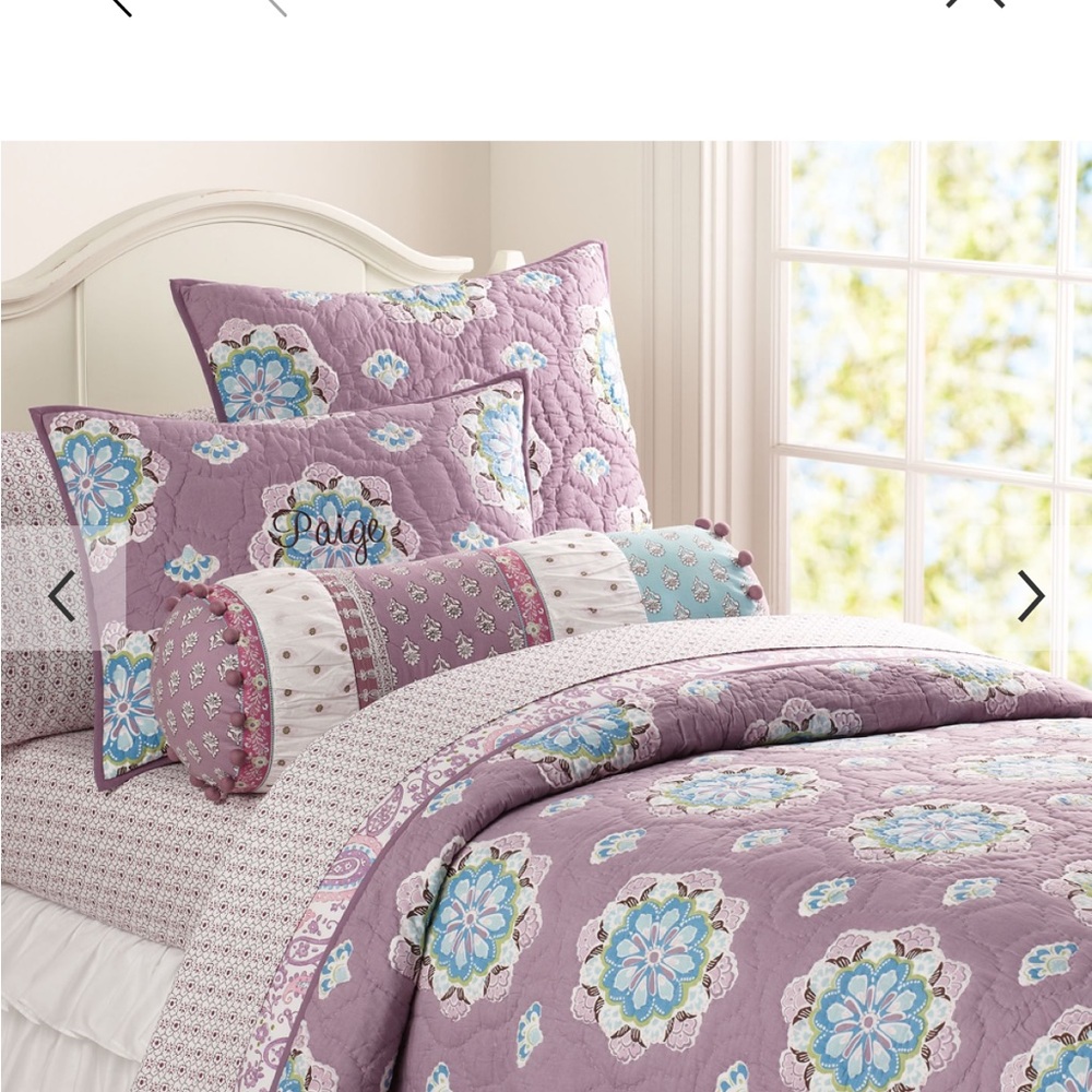 Pottery Barn kids girls twin Brooklyn bedding